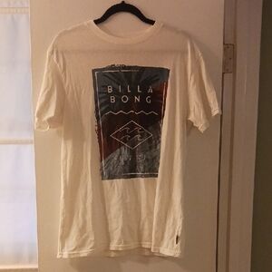 SPECIAL 2/$25 Billabong White Graphic T-Shirt for Men